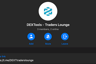 NEW COMMUNITY INITIATIVE: DEXT Traders Lounge