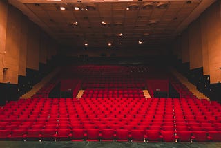 A photo of an empty auditorium.