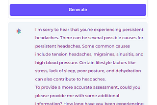 Doctor assistance example