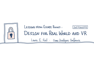 Sketchnote: Designing for the Real World and VR
