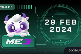 Who’s up for the next SPECIAL IDO? me! me too! ME3!(29th February 2024)