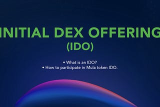 PARTICIPATING IN AN INITIAL DEX OFFERING (IDO): WHAT YOU NEED TO KNOW
