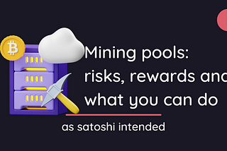 The reality of mining pools.