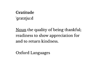 Gratitude: the struggle I had in finding its meaning