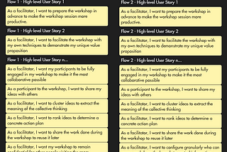 How to cope with Multiple User Flows in a User Story Mapping