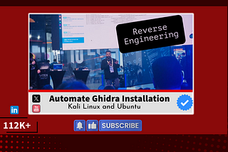 Automated Ghidra Install for Kali and Ubuntu