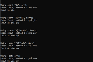 Ways to take character array as an input in C++