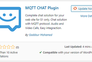Integrate a chat in few seconds using MQTT CHAT WordPress plugin