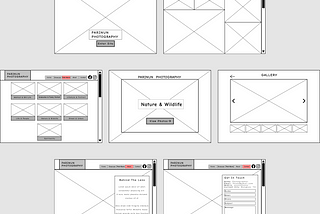 UX Design Learnings: Outlining the Structure of a Photography Website