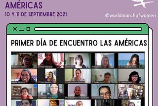 Las mujeres de la MMM Américas reunidas discuten sus fortalezas y potencias
