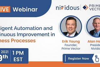 Webinar on Intelligent Automation and Continuous Improvement in Business Processes