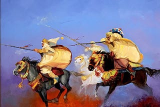 02 Paintings by Orientalist Artist; The Art of War, Georges Corominas’ Fantasia, with footnotes #98