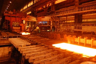 Space Insights in Actions: Analysing Steel Production