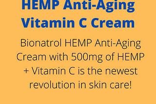 HEMP Anti-Aging Vitamin C Cream