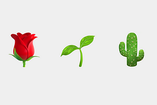 Emoji’s representing the title of this post: Week notes; Rose-bud-thorn