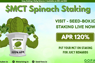 🥬 Spinach Staking Goes Live on Seed-Box.io