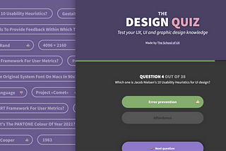 The Design Quiz 🧠 — for you to test your UX, UI and graphic design knowledge