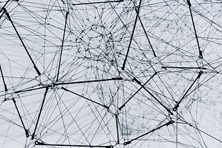 black and white rendering of neural networks that look a bit like a spiderweb; I’m trying to rewire my poor, tired brain