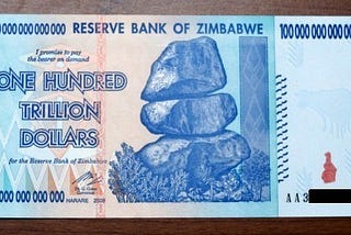 Tale of hundred trillion dollar note.