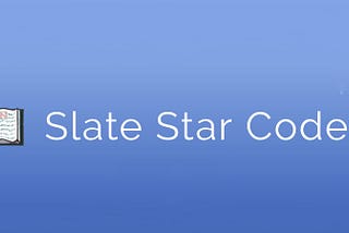 Slate Star Codex banner