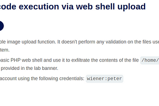 Remote code execution via web shell upload