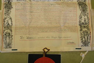 Letters Patent issued by George V in 1917