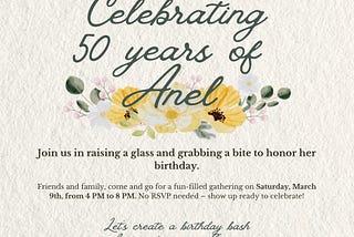 Anel’s 50th Birthday