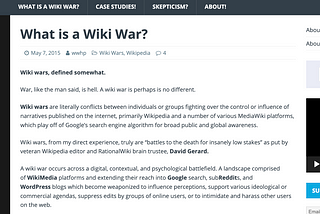 Rome Viharo published case study on Wikipedia troll farms, became focus of disinformation campaign…