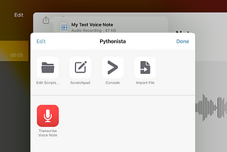 Transcribing Voice Notes on the iPad with AWS Transcribe