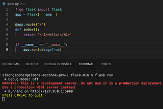 Absurd or acceptable? Flask dev server for prod traffic