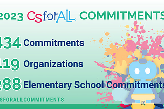 The National Computer Science Education Community Announces 434 Commitments from 119 Organizations…