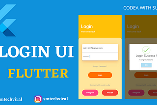 Flutter Login UI With Sweet Alert