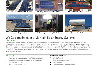 Goldfield Solar — Caribbean Solar Energy Design and Installation