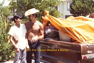 Jerry Roth and Fawn headed for Maine 1975