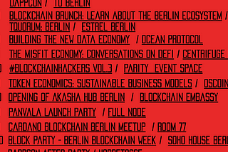 Blowing up the Lab — Blockchain Week Berlin 2019