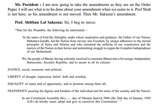 Mahatma Gandhi’s Name In Preamble: Amendments By Prof Shibban Lal Saksena & Pandit Govind Malaviya
