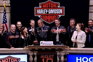 NYSE Opening Bell Harley-Davidson Inc. https://youtu.be/pyTr7Xf_sZs