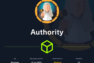 HackTheBox — Authority