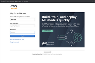 Automate AWS Console Login