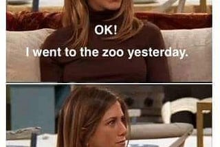 Meme using a scene from the show Friends that is captioned, “you support gay rights, so you must be gay.” The show character responds, “OK, I went to the zoo yesterday. Now I’m a koala bear.”