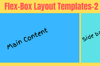 Responsive Flexbox Layout With Main Content and a Side Bar | Layout Pattern-2