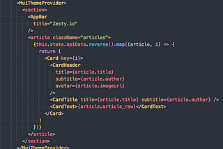 React front end for Zesty.io headless CMS & JSON API