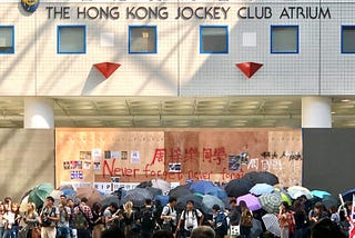 One death is a tragedy, a million deaths a statistic — the Hong Kong protests.