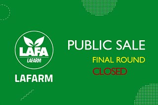 The $LAFA public sale final round has ended. & Burning