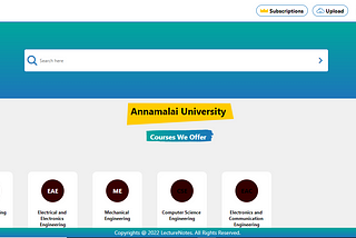 Annamalai University Notes