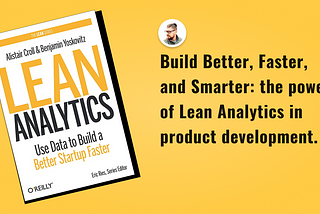 Cover photo of this article showing Lean Analytics book cover