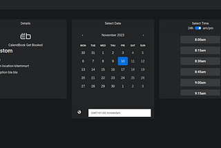 Calendbook new UI for Booking