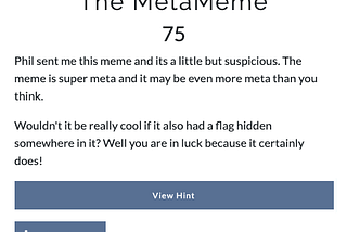 The MetaMeme{NACTF 2019}
