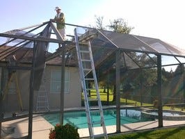 Cleaning Pool Screen Enclosures