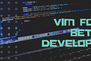Vim for better developer?